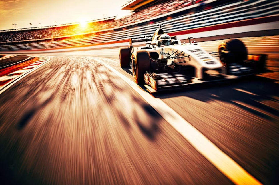 fast speed car takes part in Formula One