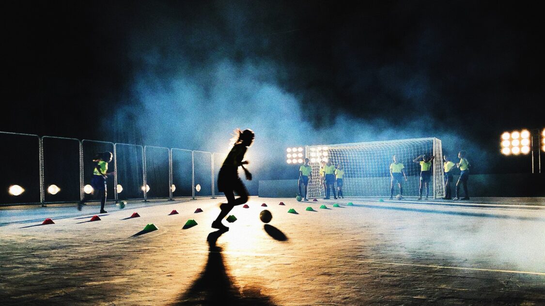 people playing soccer