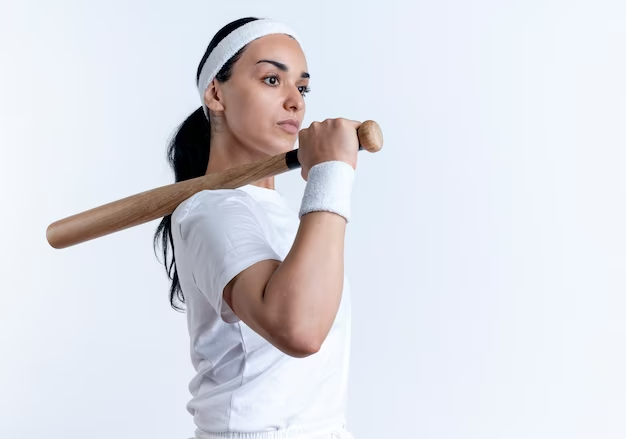 Girl with softball bat