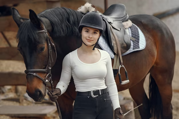 Girl with a horse